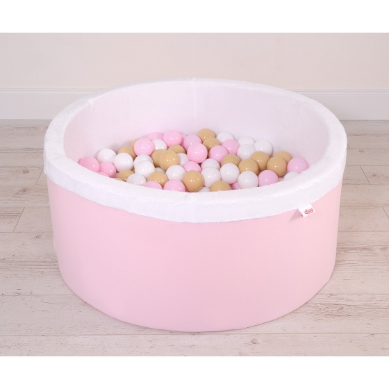 Bollhav minky med 200 bollar, Bollpool - rosa