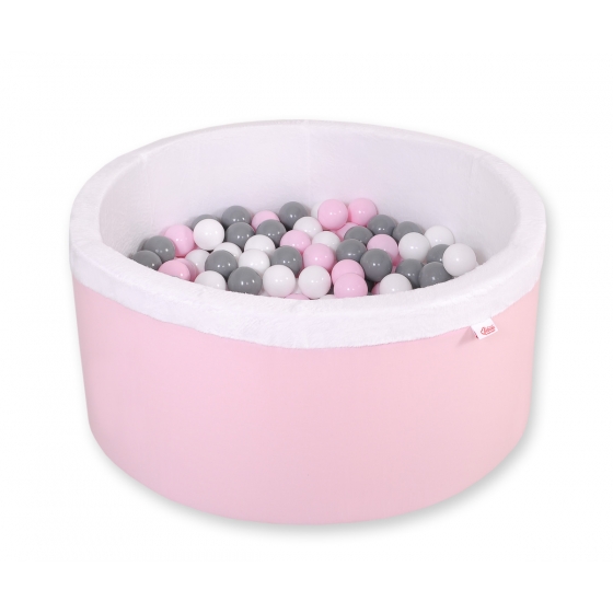 Bollhav minky med 200 bollar, Bollpool - rosa