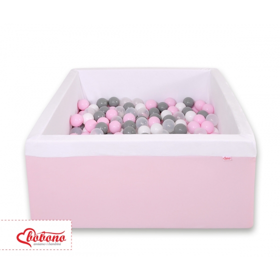 Bollhav minky med 200 bollar, Bollpool - rosa
