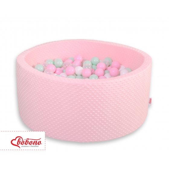 Bollhav minky med 200 bollar, Bollpool- rosa