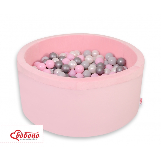 Bollhav minky med 200 bollar, Bollpool - rosa