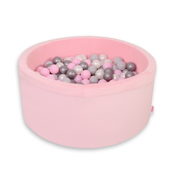 Bollhav minky med 200 bollar, Bollpool - rosa