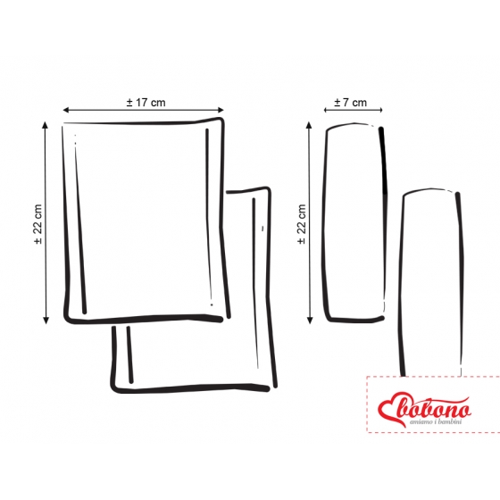 Double sided pads BOBONO for seat belts - Panda grå/grå