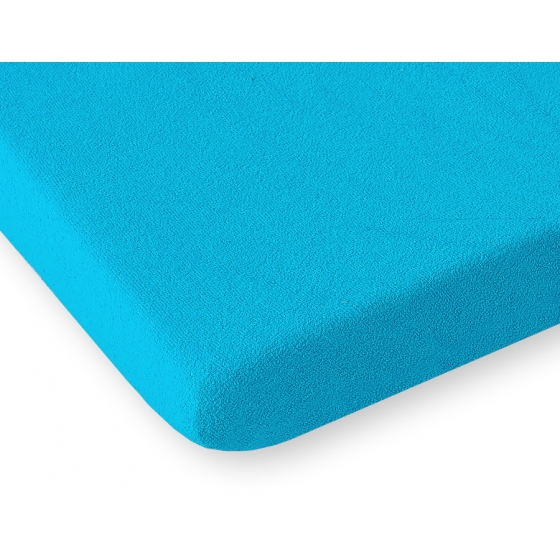 Dra-på-lakan frotté 140x70cm- Turquoise