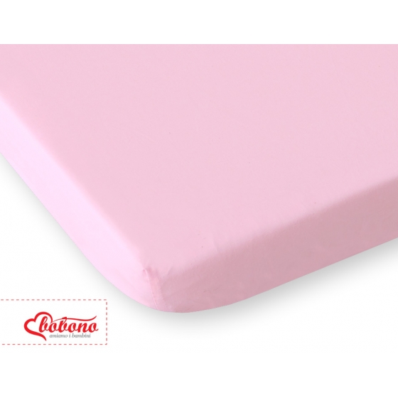 Dra-på-lakan i bomull 120x60cm rosa