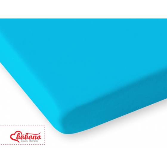 Dra-på-lakan i bomull 140x70cm turquoise