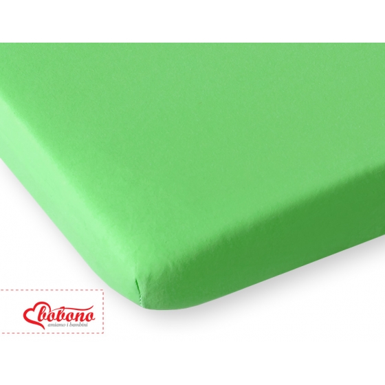 Dra-på-lakan i jersey - apple grön