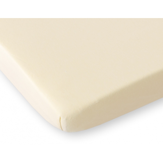 Dra-på-lakan i jersey 120x60cm- cream