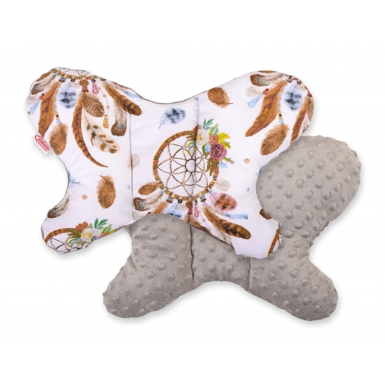 Dubbelsidig Anti-shock Kudde "Fjäril" - hedgehogs mint/mynta