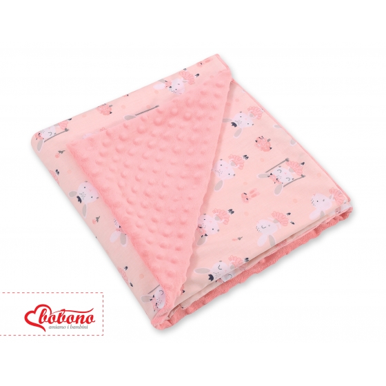 Dubbelsidig Filt till babyskydd - ballerinas rosa/pulverrosa