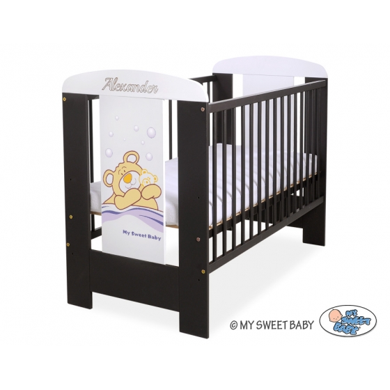 Engrave on the front of baby cot no. 5005-04