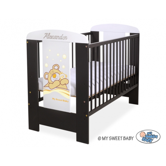 Engrave on the front of baby cot no. 5005-04
