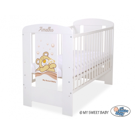 Engrave on the front of baby cot no. 5005-07