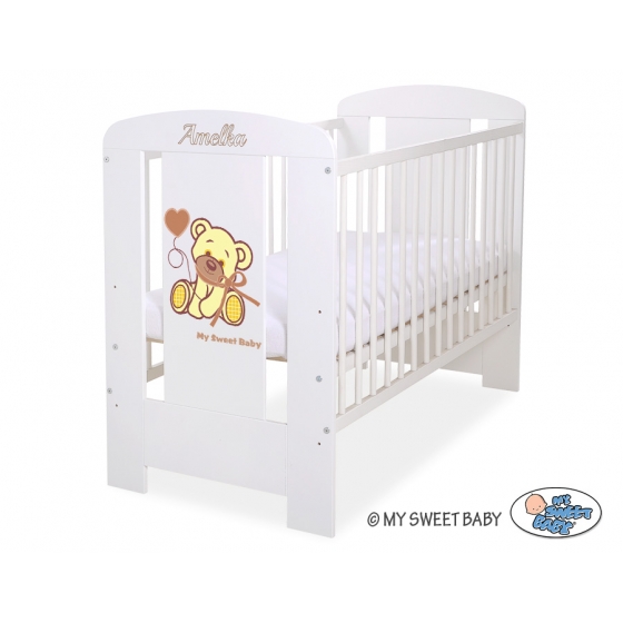 Engrave on the front of baby cot no. 5004-07