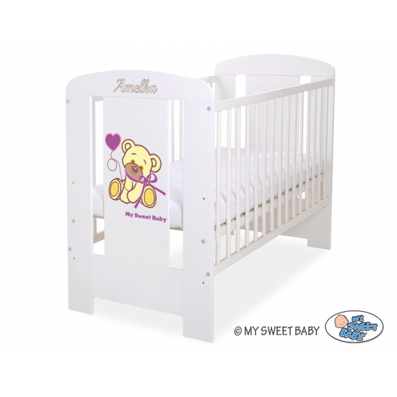 Engrave on the front of baby cot no. 5004-07