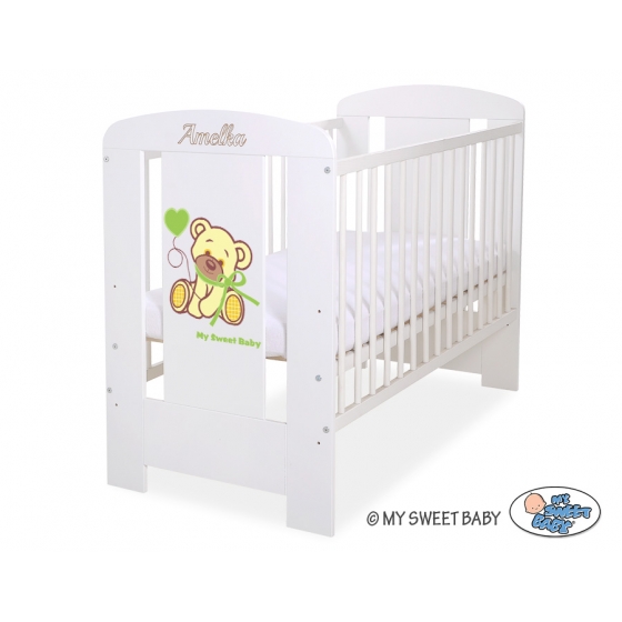 Engrave on the front of baby cot no. 5004-07