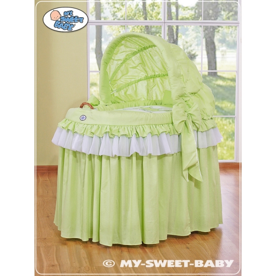 Exklusiv Babykorg på hjul Little Prince/Princess grön
