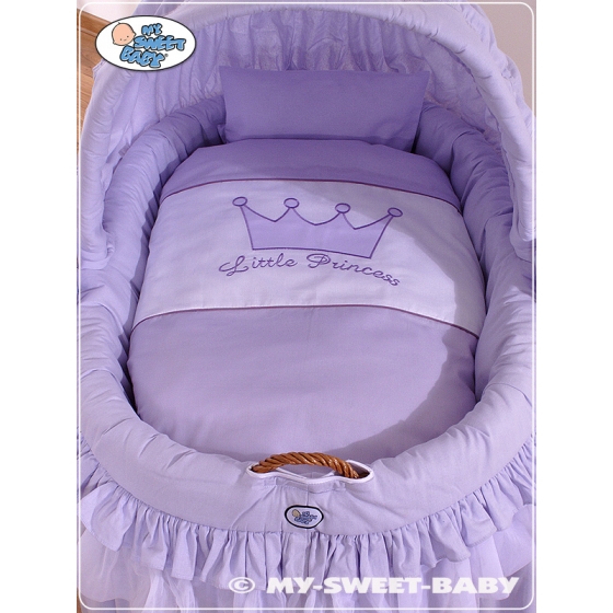 Exklusiv Babykorg på hjul Little Prince/Princess lila