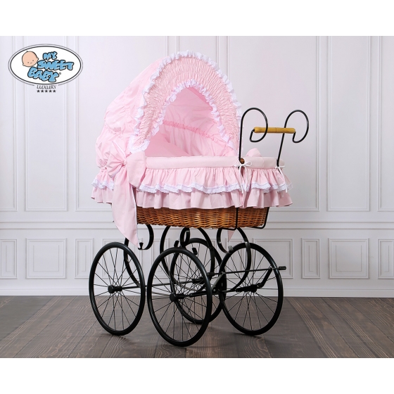 Vintage Rosa Babykorg till Flicka