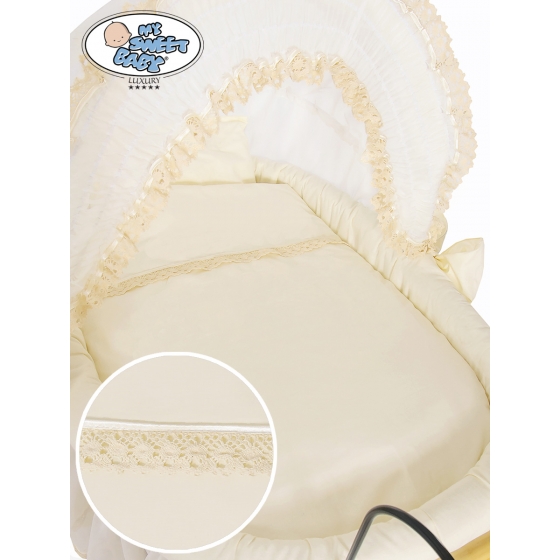 Extra textil 4 delar uppsättning till babykorg Elisa no. 2100-171 or 72100-171