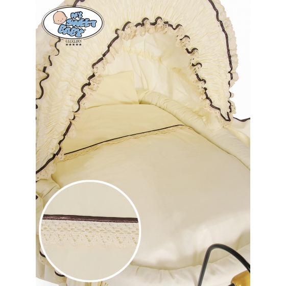 Extra textil 4 delar uppsättning till babykorg Emma no. 2100-026 or 72100-026
