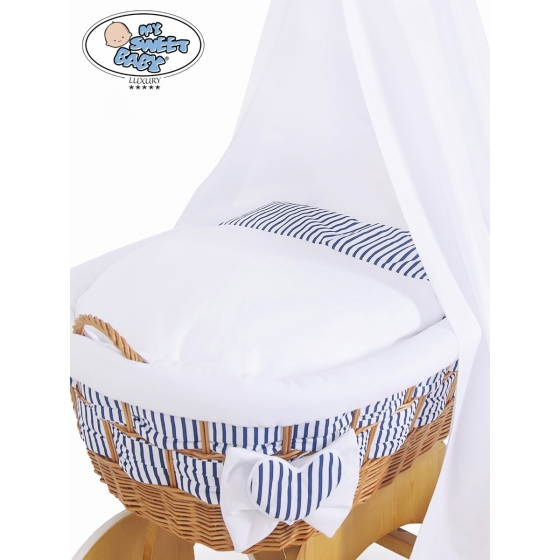 Extra textil 4 delar uppsättning till babykorg Marina no. 50202-907* or 70202-907*