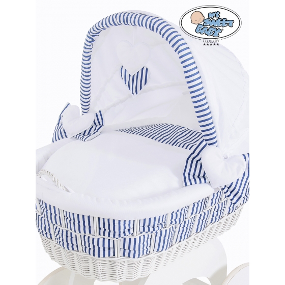 Extra textil 4 delar uppsättning till babykorg Marina no. 50102-907* or 70102-907*