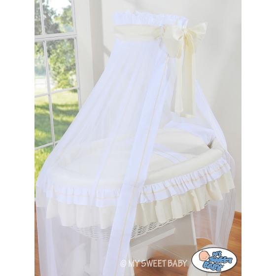 Extra textil 4 delar uppsättning till babykorg no. 2107-135/72107-135
