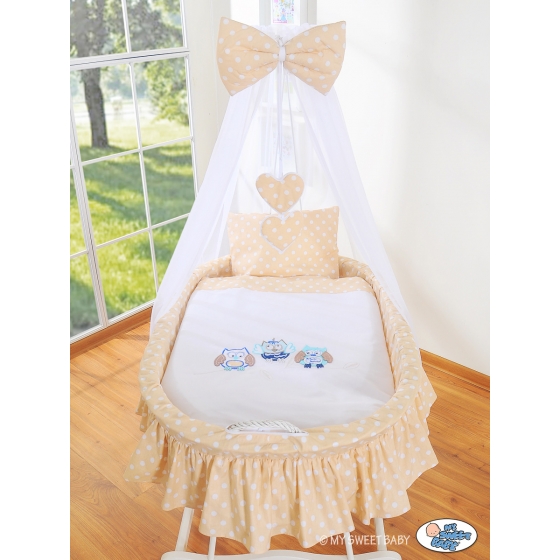 Extra textil 4 delar uppsättning till babykorg no. 99690-427/79690-427