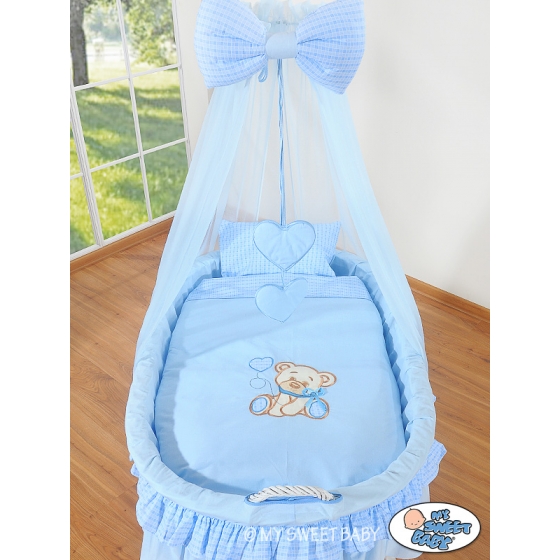 Extra textil 4 delar uppsättning till babykorg no. 99690e-323 i 79690e-323