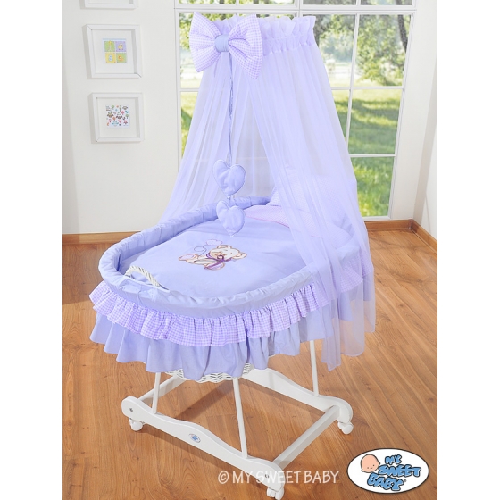 Extra textil 4 delar uppsättning till babykorg no. 99690e-325 i 79690e-325