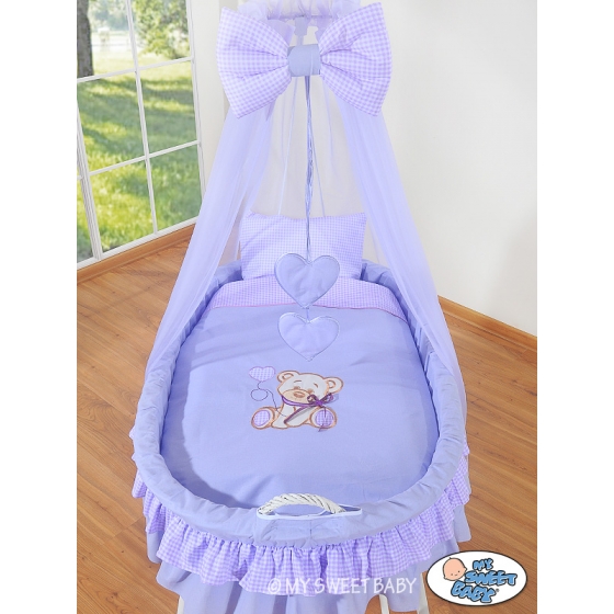Extra textil 4 delar uppsättning till babykorg no. 99690e-325 i 79690e-325