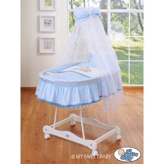Extra textil 4 delar uppsättning till babykorg no. 99690e-803 i 79690e-803