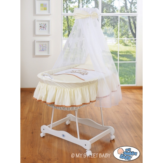 Extra textil 4 delar uppsättning till babykorg no. 99690e-804 i 79690e-804