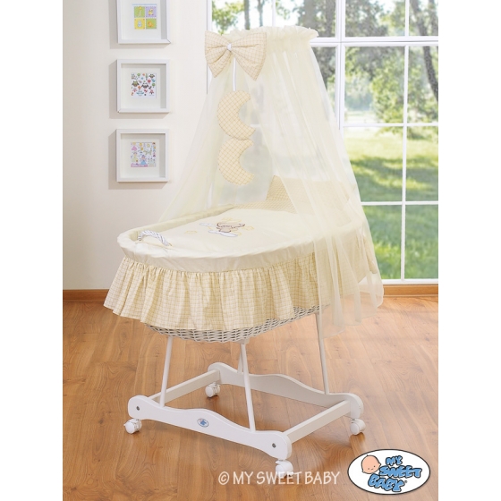 Extra textil 4 delar uppsättning till babykorg no. 99690e-810 i 79690e-810