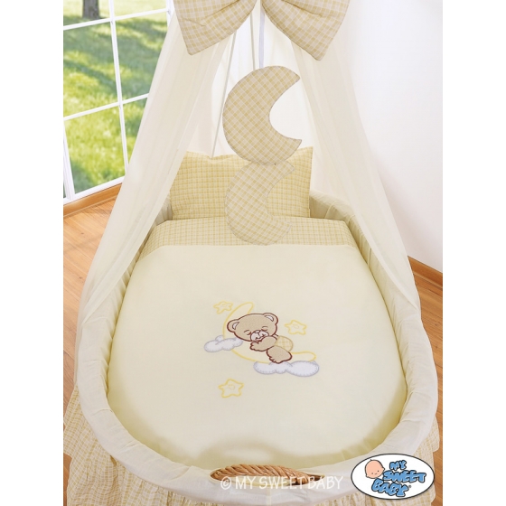 Extra textil 4 delar uppsättning till babykorg no. 99690e-810 i 79690e-810