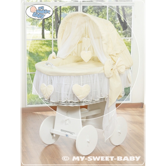 Extra textil 4 delar uppsättning till babykorg no. 58962-142 eller 78962-142