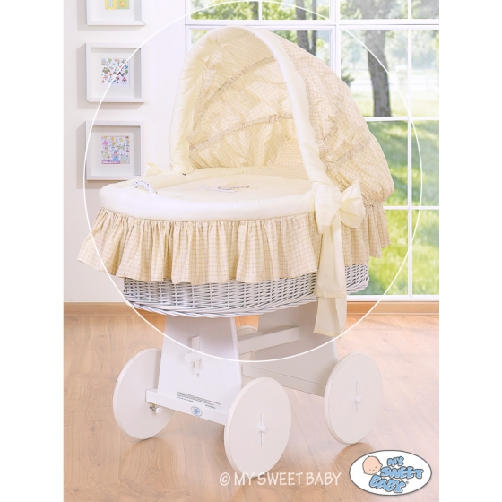 Extra textil 4 delar uppsättning till babykorg no. 58962-810 eller 78962-810