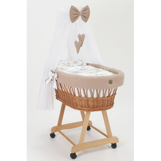 Flätad Babykorg med hjul