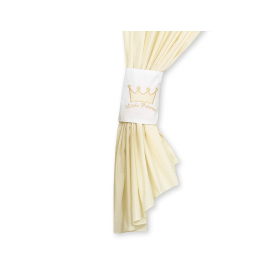 Gardiner för barnrum Little Prince/Princess cream