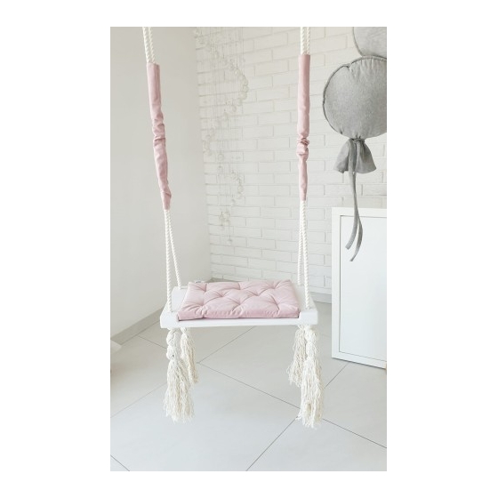 Glamour gunga till barn för inomhusbruk Rosa + vit