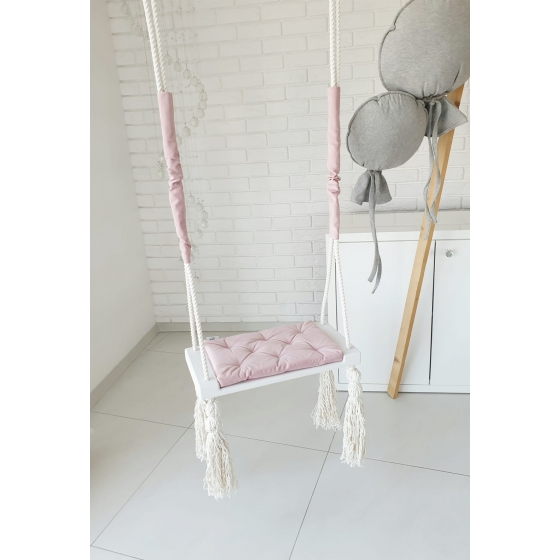 Glamour gunga till barn för inomhusbruk Rosa + vit