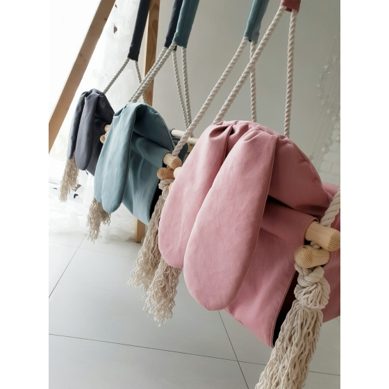 Hänggung med Kaninöron Bunny till Baby Rosa