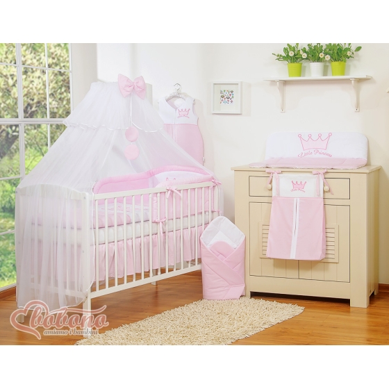 Himmel Stor Myggnät till Babysäng Chiffon Little Prince/Princess rosa