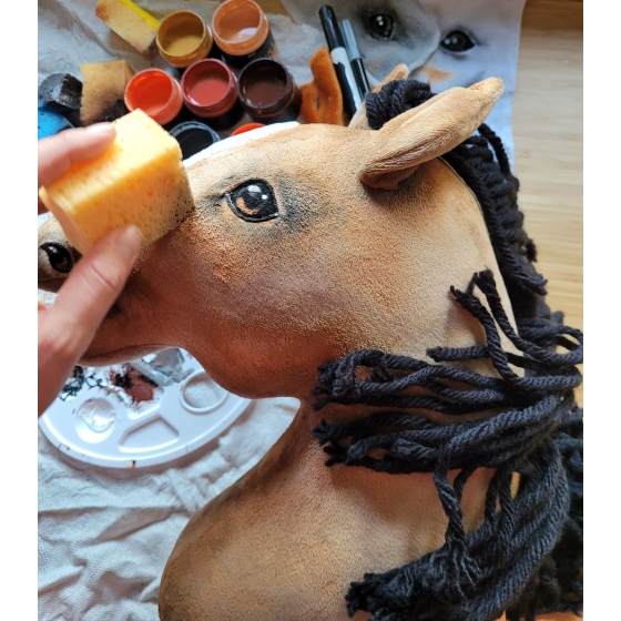 Hobbyhäst Käpphäst Buckskin Hobby Horse