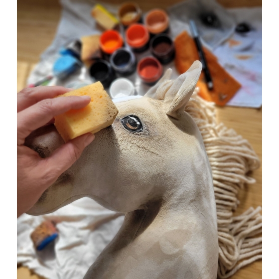 Hobbyhäst Käpphäst Cremello Hobby Horse
