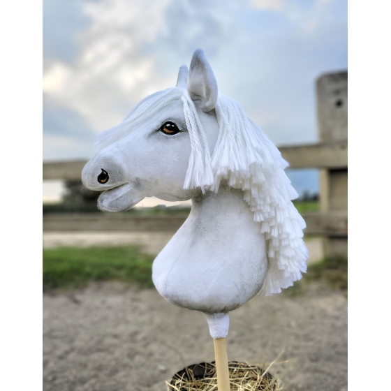 Hobbyhäst Käpphäst Hobby Horse Vit