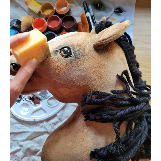 Hobbyhäst Käpphäst Mörk Kastanj Hobby Horse