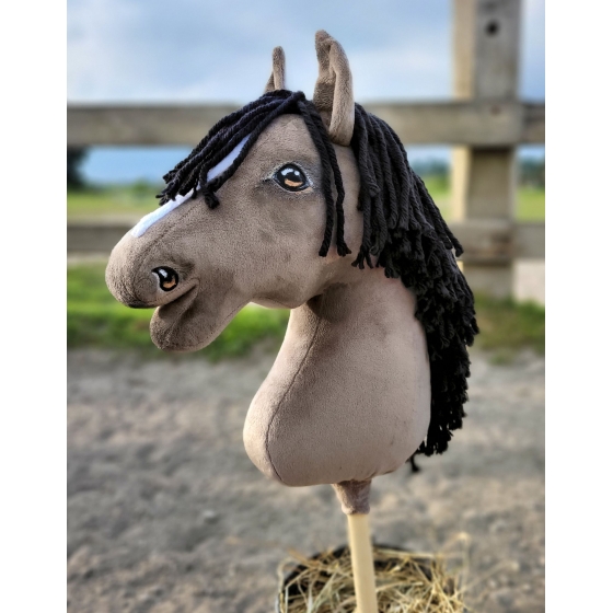 Hobbyhäst Käpphäst Musfärgad Hobby Horse