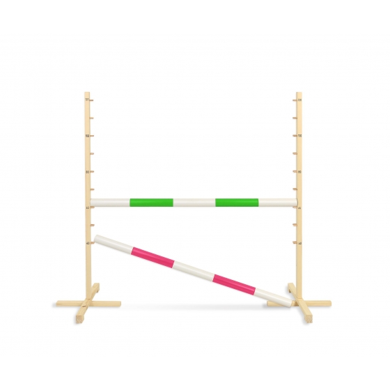 Hopphinder för Hobbyhäst 120cm, 2x Stång Grön